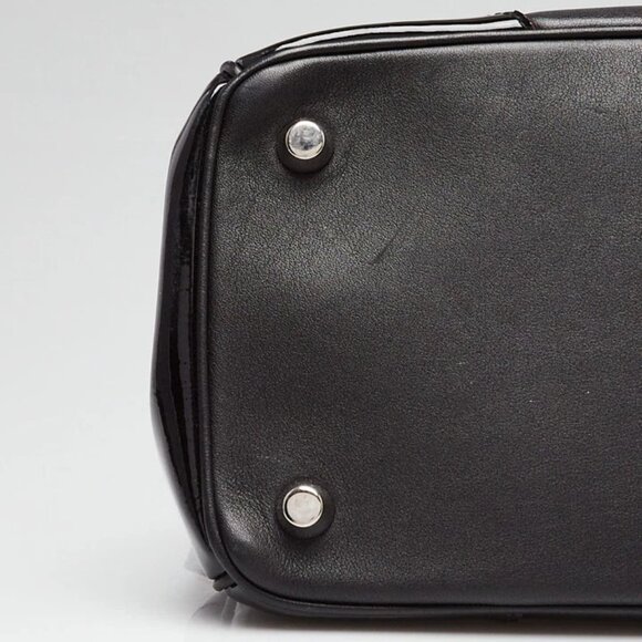 Christian Dior Black Calfskin/Patent Leather Be Dior Small Flap Bag 845-050725 - Picture 3 of 12